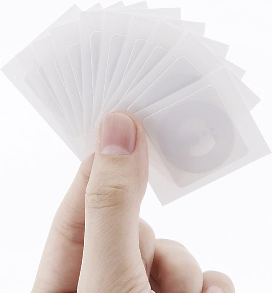 10 PCS NFC Tags NATG215 NFC Sticker, BABIQT Square NFC 215 Tag Stickers NFC Chip 13.56MHz 1X1 inch Compatible with Amiibo and Tagmo 10PCS NTAG215 Square Tag