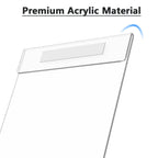 MaxGear Acrylic Sign Holder 8.5 x 11 Wall Mount, 6 Pack, Vertical 8.5"x11"-6Pack Adhesive Mount