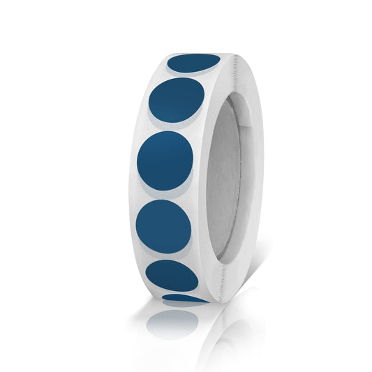 Round Stickers Blue 0.50 Inch Circle Labels with Color Coding Dot Sticker Waterproof Removable Roll of 1000 PCS