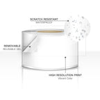EVQ White Rectangle Sticker 3 x 5 Inch Vinyl Label Roll 200 PCS
