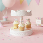Cupcake Carousel Holders Cake Rotating Stand