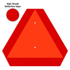 Ignixia Slow Moving Vehicle Sign, Rust free Aluminium Slow Moving Vehicle Triangle signs, 14”x 16” Inches Orange base with Reflective border, SMV Sign for Golf Cart, UTV, safety signs (Aluminum 02Pcs) Aluminum 02Pcs