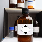 ChromaLabel 1-inch durable square D.O.T. hazard labels with pictogram, 250 per roll, suitable for industrial safety marking