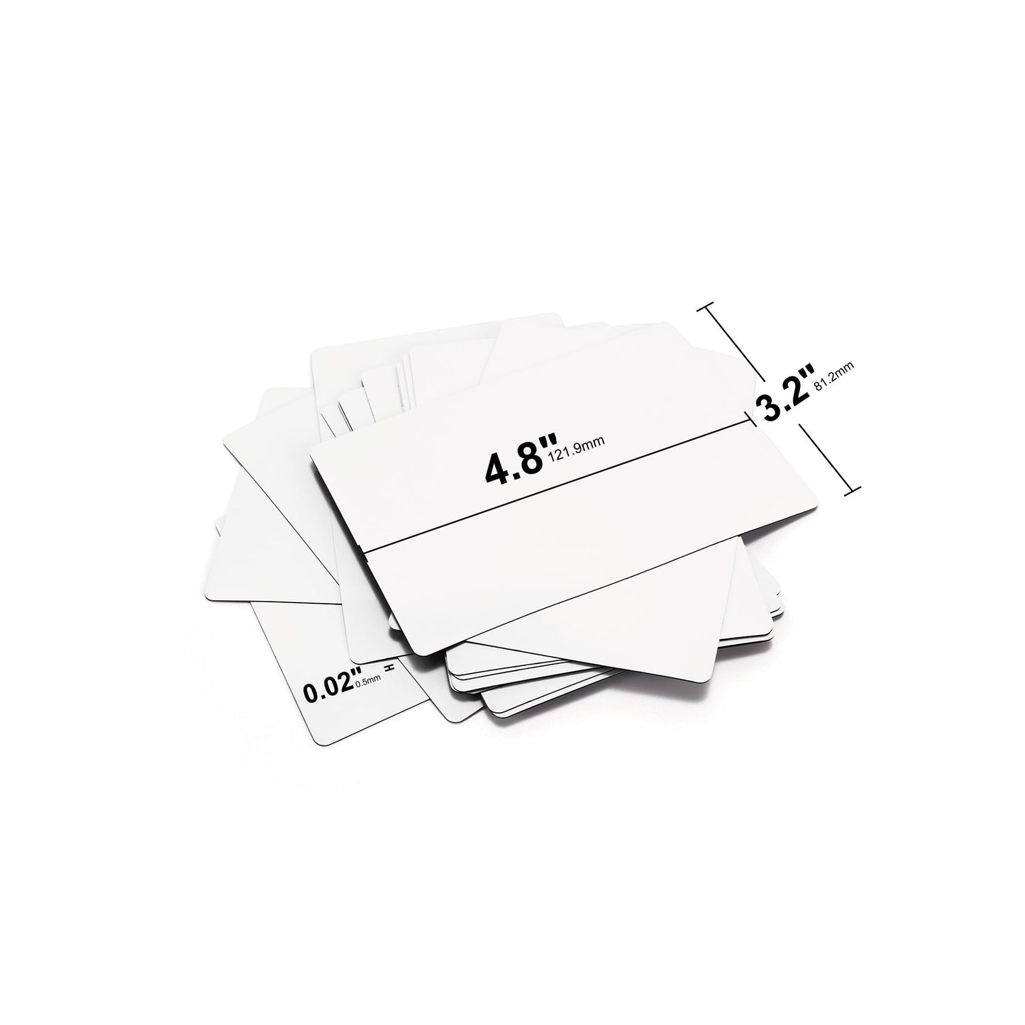 Rammos Dry Erase Magnetic Labels - 15 Pack, 4.8 x 3.2 inch, Waterproof White Magnet Labels for Whiteboards, School, Office and Home 4.8*3.2 inch