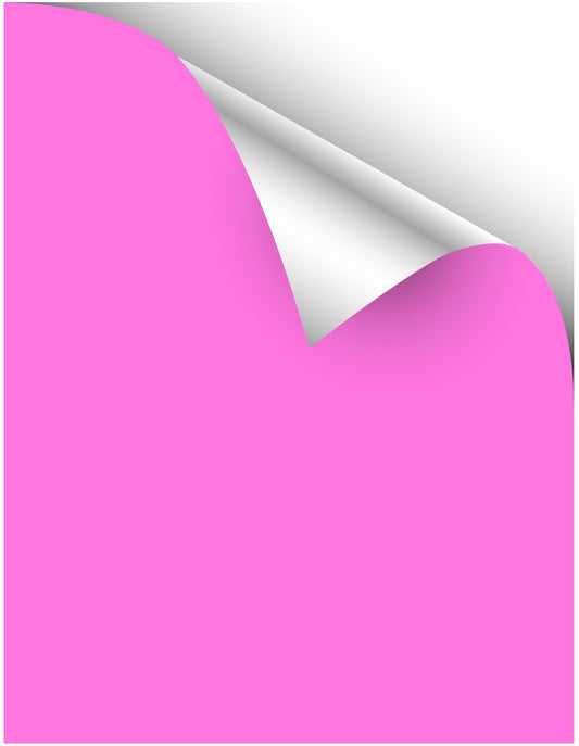 DIRECT2U Paper Neon Colored Full-Width Edge-to-Edge Full Page Shipping Labels - 1UP Full Sheet Labels - 5 1/2 x 8 1/2-25/Pack (25 Sheets) (Neon Pink) Neon Pink