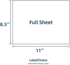 Full Sheet Shipping Labels 8.5 x 11 for Laser & Inkjet Printers, 100 Sheets 100 Labels Self Adhesive Full Sheet 8 1/2x11 Labels, Mailing Label Sheets for Printer, Full Page Shipping Labels 8.5"x11"-100 Labels