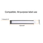 MECCANIXITY Label Holders 1" x 6" C Channel Rubber Magnetic for Metal Shelves Organize, Office File Cabinets Pack of 30 1" x 6"