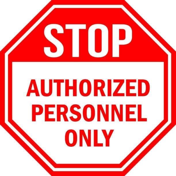 Authorized Personnel Only Warning Sticker – 5 Inch Restricted Access Decal for Doors, Walls, Vehicles – Waterproof Vinyl Safety Sign for Workplace, Property, or Industrial Use (Reflective Red) Reflective Red