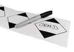 500 Pcs ORM-D Shipping Diamond Labels2"x 2" New 2027 Dangerous Goods Labels Black