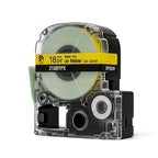 Epson LABELWORKS 218BYPX Label Tape - Black on Yellow - 3/4" (18mm), 30ft