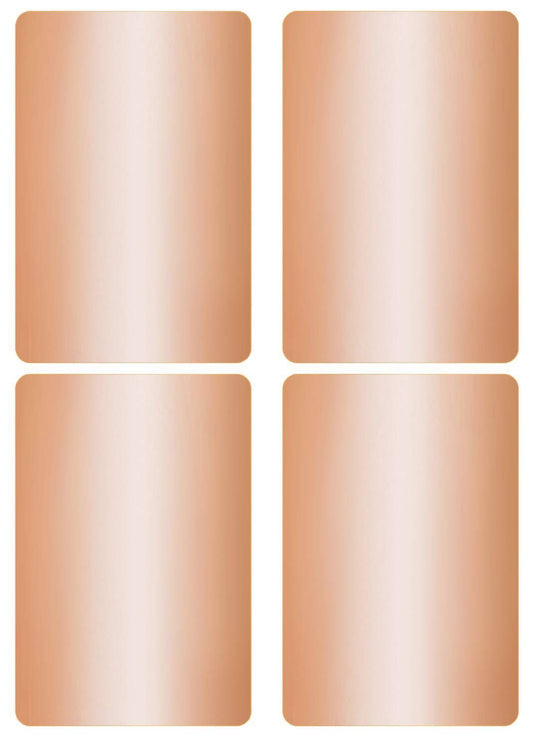Royal Green Metallic Sticker Labels - Rectangular Label Stickers, Name Labels for Party and Events, Labels for Storage Bins, File Folder Labels, 3x2 inches, 60 Pack (Rose Gold) Rose Gold