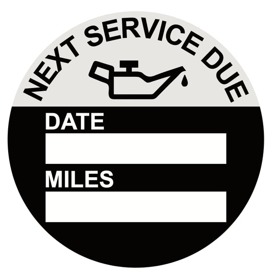 2 inch Oil Change Service Reminder Static Cling Stickers Oil Change Stickers 60 Labels