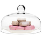 MyGift 8.7 Inch Glass Cake Dome, Lid Only, Fits Cake Plates up to 8.5 Inch