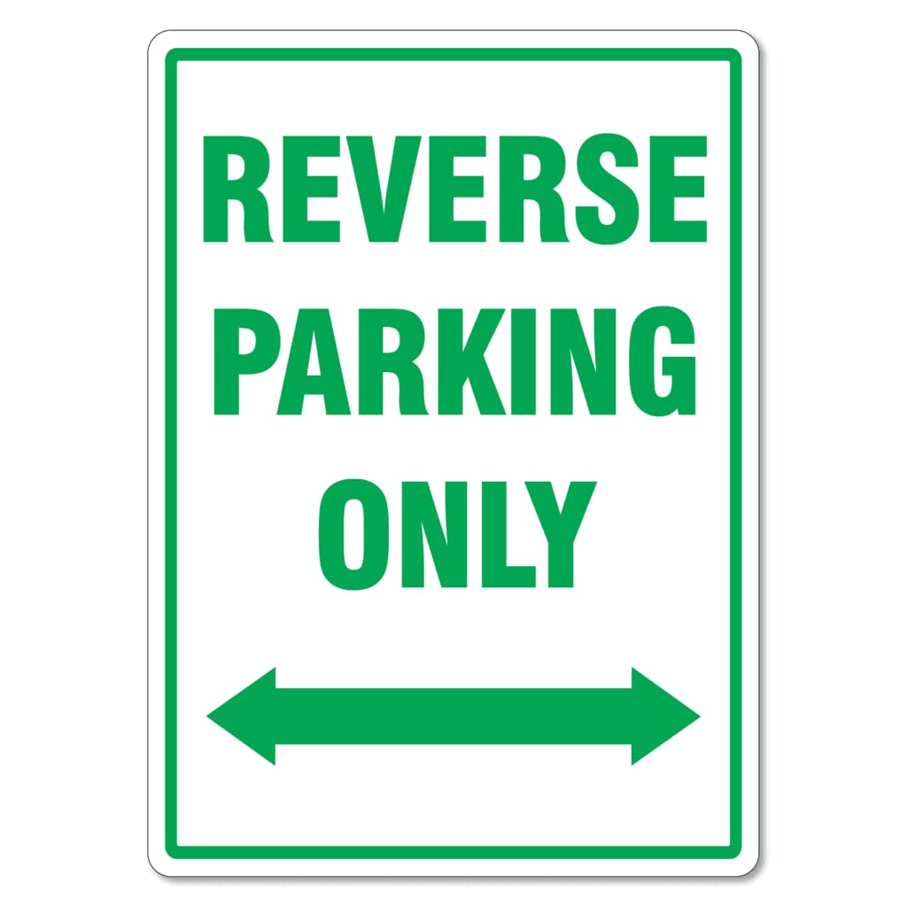 Reverse Parking Only Sign Traffic and Parking Metal Tin Sign 8x12 Inches 8"x12"/20cm x 30cm
