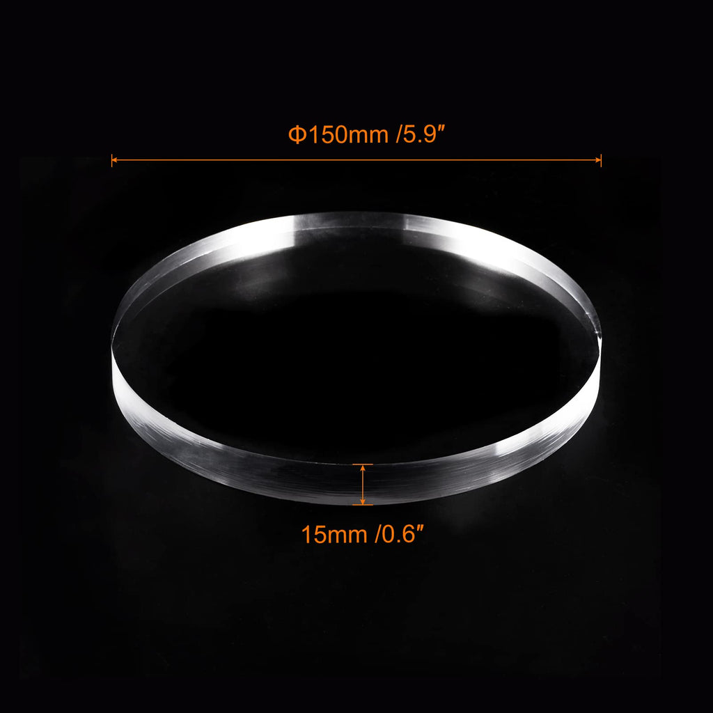 MECCANIXITY Clear Acrylic Solid Cylinder Round Display Riser for Showing