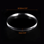 MECCANIXITY Clear Acrylic Solid Cylinder Round Display Riser for Showing