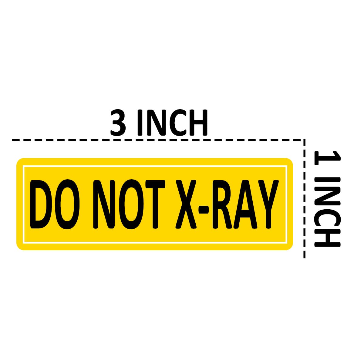 Do Not X_Ray Stickers Labels, 1 × 3 Inch Adhesive Warning Stickers for Shipping, Handling, Packing and Moving.(500 Pcs)