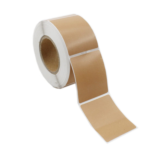 1.57"x1.97" Direct Thermal Labels, SAFYY Barcode SKU Labels, 500/Roll Self-Adhesive Address Shipping Stickers, Perforated & Compatible with Rollo Label Printer & Zebra Desktop Printers (Brown,1 Roll) Brown,1 Roll