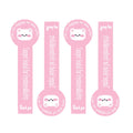 Tamper-Evident Food Sealed for Freshness and Safety Labels,1.5x4 Inch Tamper Resistant Stickers Food Retail Package Sealed for Drink,Gift Packing(Pack-500)(Pink)