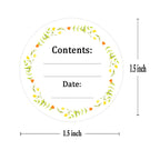 Dissolvable Canning Labels for Mason Jars,1.5 Inch Dissolvable Food Stickers Removable Freezer Food Date Labels for Food Containers(Pack-200) (Pack of 2) 1.5 inch (Pack of 2)