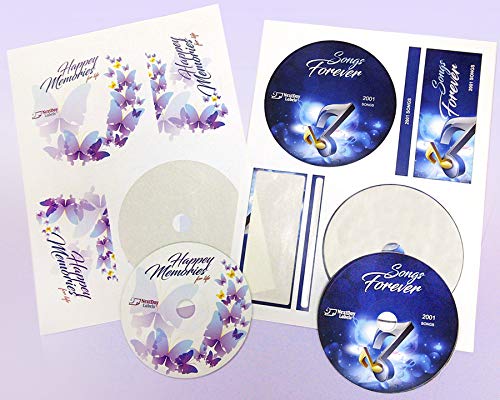 NextDayLabels Memorex CD/DVD Label, 2 Per Page (50 Labels / 25 Sheets) 50 Labels (25 Sheets)