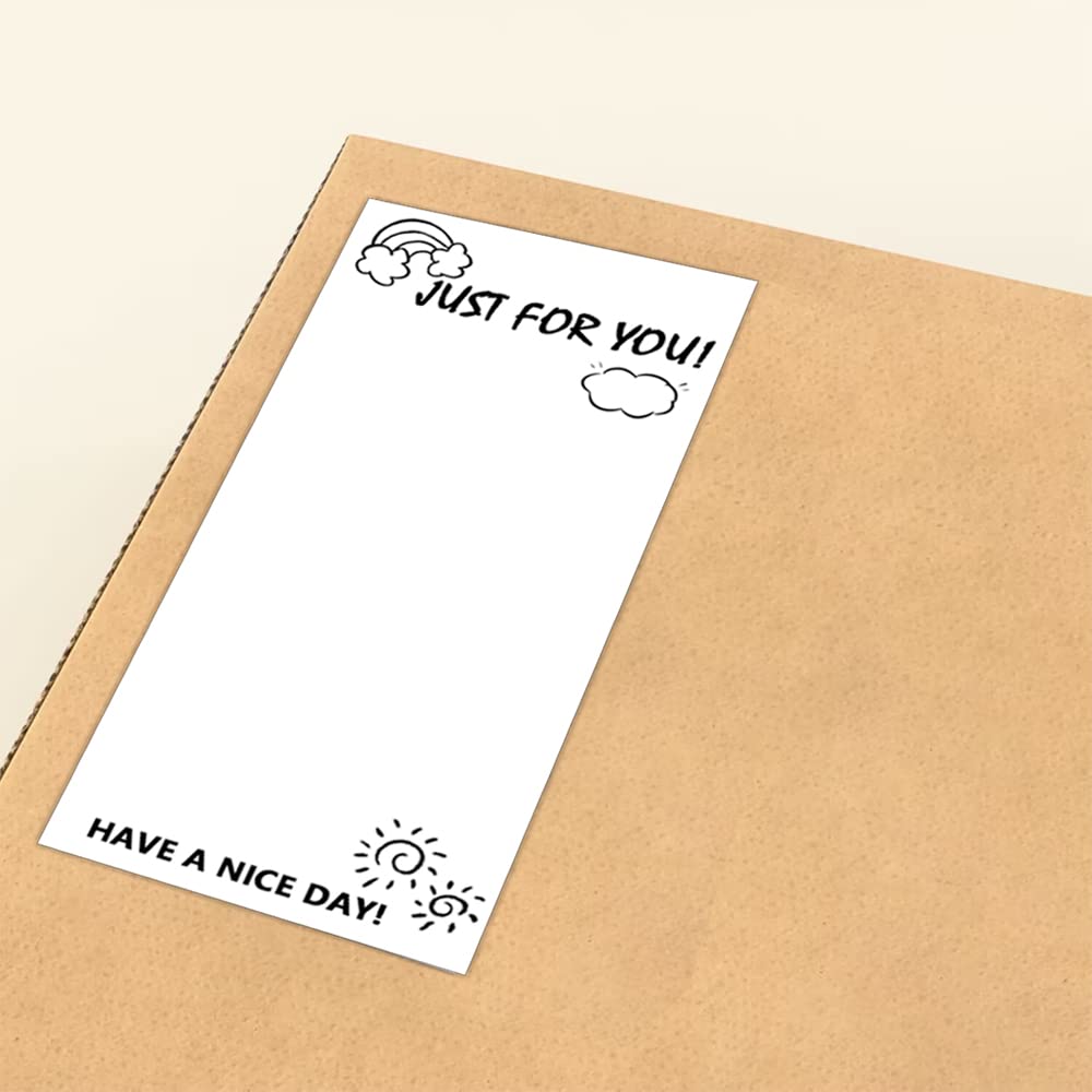 Blank Thank You Tamper Evident Labels,4x1.5 Inch Happy Mail Tamper Resistant Stickers for Small Business,Gift Box,Packaging,300 Pcs