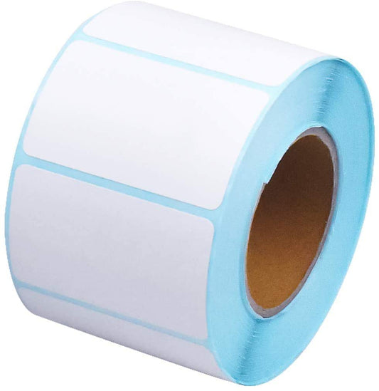 800 Pcs Self Adhesive Label Sticker, Blank White Rectangle Address Thermal Label Roll Sticky Write On Note Mark for Office Kitchen Printer 1