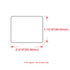 Mr-Label White Lip Balm Labels - Waterproof & Tear-Resistant - for Inkjet & Laser Printer - 2-3/16" x 1-13/16" on Letter Sheet- Total 300 Labels