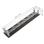 Toyvian Acrylic Shot Glass Holder Tray, 6 Slots Heavy Duty Shot Glasses Server Rack Carrier for Bar Home Gathering Party Festival Nightclub