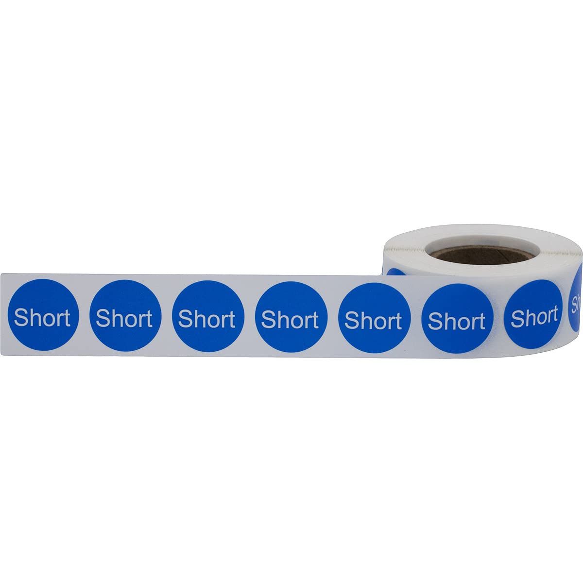 Color-coding Short Round Clothing Size Labels by , 0.75 inch stickers, 500 total for clothing organization.
