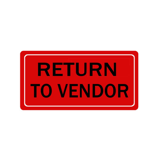 Return to Vendor Labels Stickers,2 x 1 Inch Red Inventory Control Stickers for Shipping,Warehouse Organization (500 Pcs)