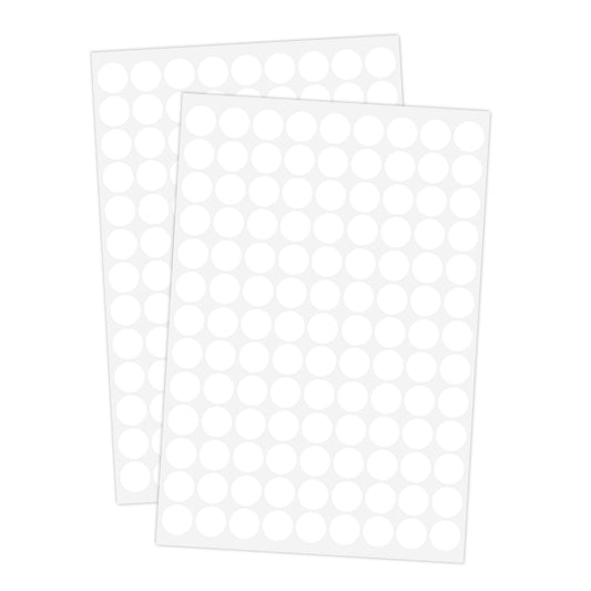 2340 PCS White Circle Dot Stickers - 1/2" Round Stickers, Colored Coding Labels for Lab, Yard, Garage, Sale, Price 1/2 INCH