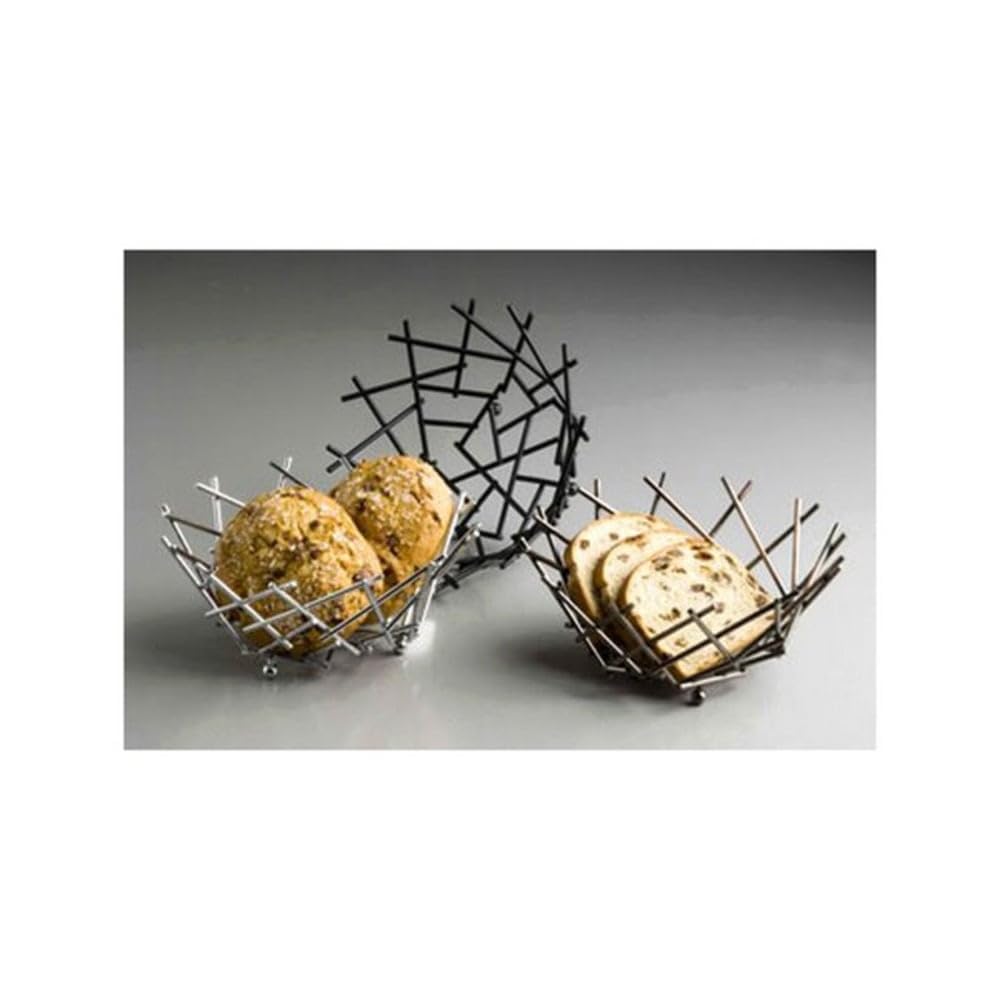 American Metalcraft FRUB12 Baskets, 8.125" Length x 8.125" Width, Black