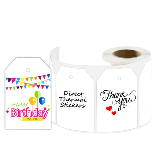 3x2 inch Direct Thermal Blank Gift Tag Sticker Happy Mother's Day Labels for Your Gift Wrapping Needs,200 Pcs