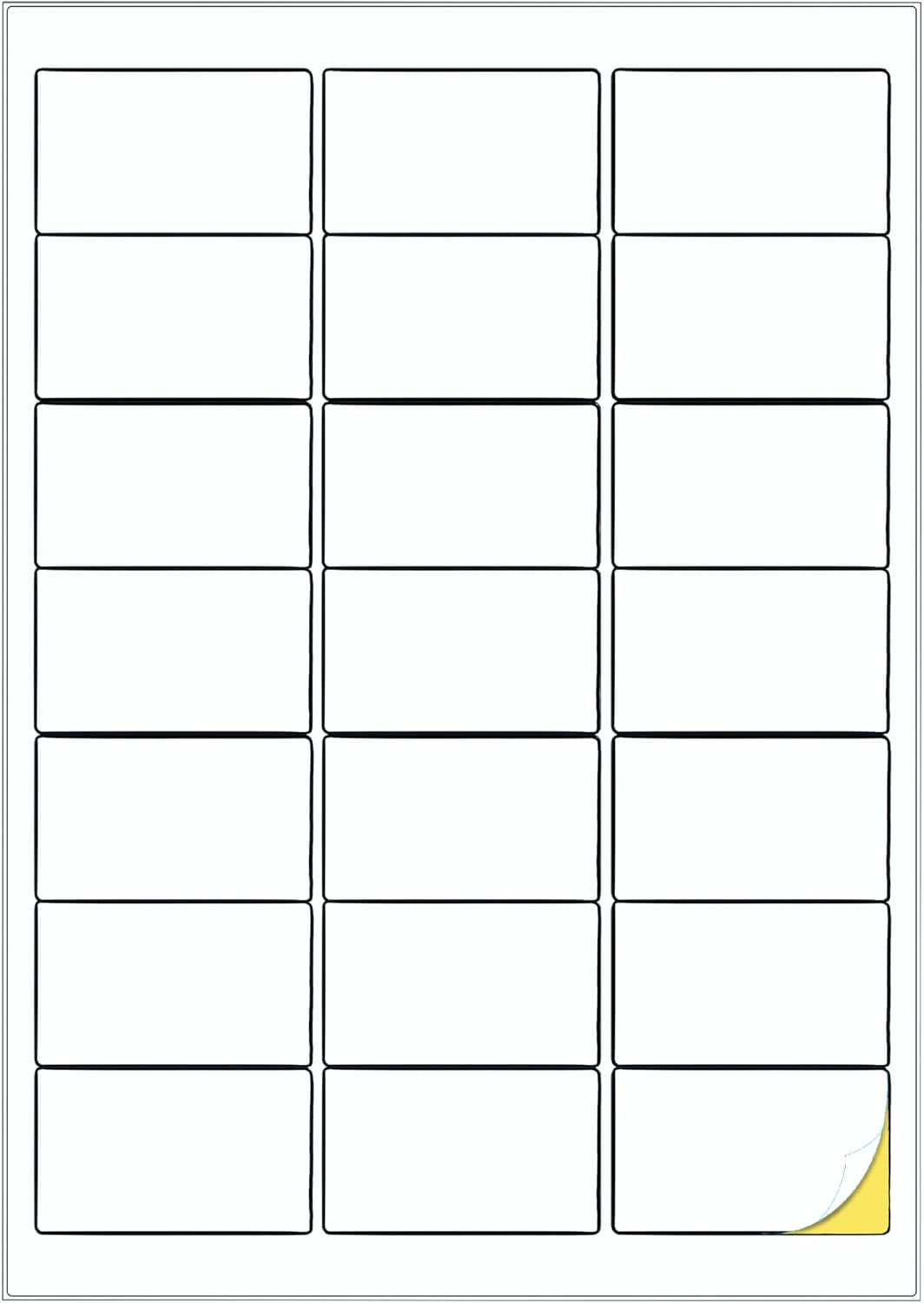 21 Labels Per Sheet. 100 Pack (2,100 Labels) A4 Label Paper. Label Size 63.5mm x 38.1mm. Printable Sheet. Address or Product Item Labels. Self Adheisve Quick Drying Stickers for Inkjet, Laser Printer
