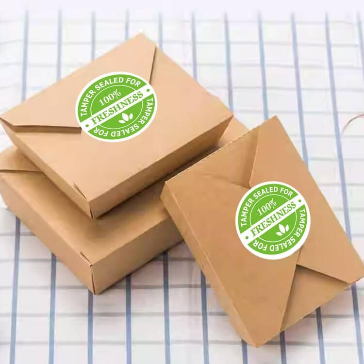 Food Delivery Tamper Evident Stickers,Sealed for Freshness Labels,2 Inch Round Sticker for Take Out