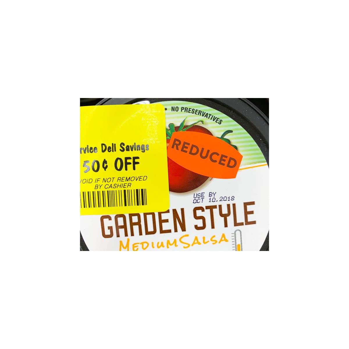 Two sheets of oval adhesive grocery store food labels, 0.75 x 1.375 inches,  for shipping and handling.