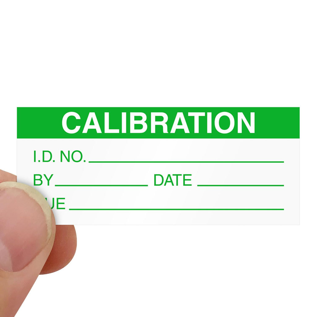SmartSign Calibration Labels | 140 Labels/Pack, 0.625" x 1.5" Write-On Vinyl Stickers, Made in USA Write-on Vinyl Labels