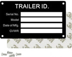 Blank Aluminum ID Plates, Metal Identification Plate, Serial Number Tag, Equipment Data Plate, Chassis and ID Label, Compliance Asset Tag, Industrial Nameplate, DIY Replacement ID Plate 5PCS