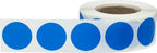 Blue 3/4" Inch Transparent Color Coding Labels, 500 Total Adhesive Stickers On A Roll, Ideal for Planners, Journals, Mailing Seals and Crafting Ideas Blue