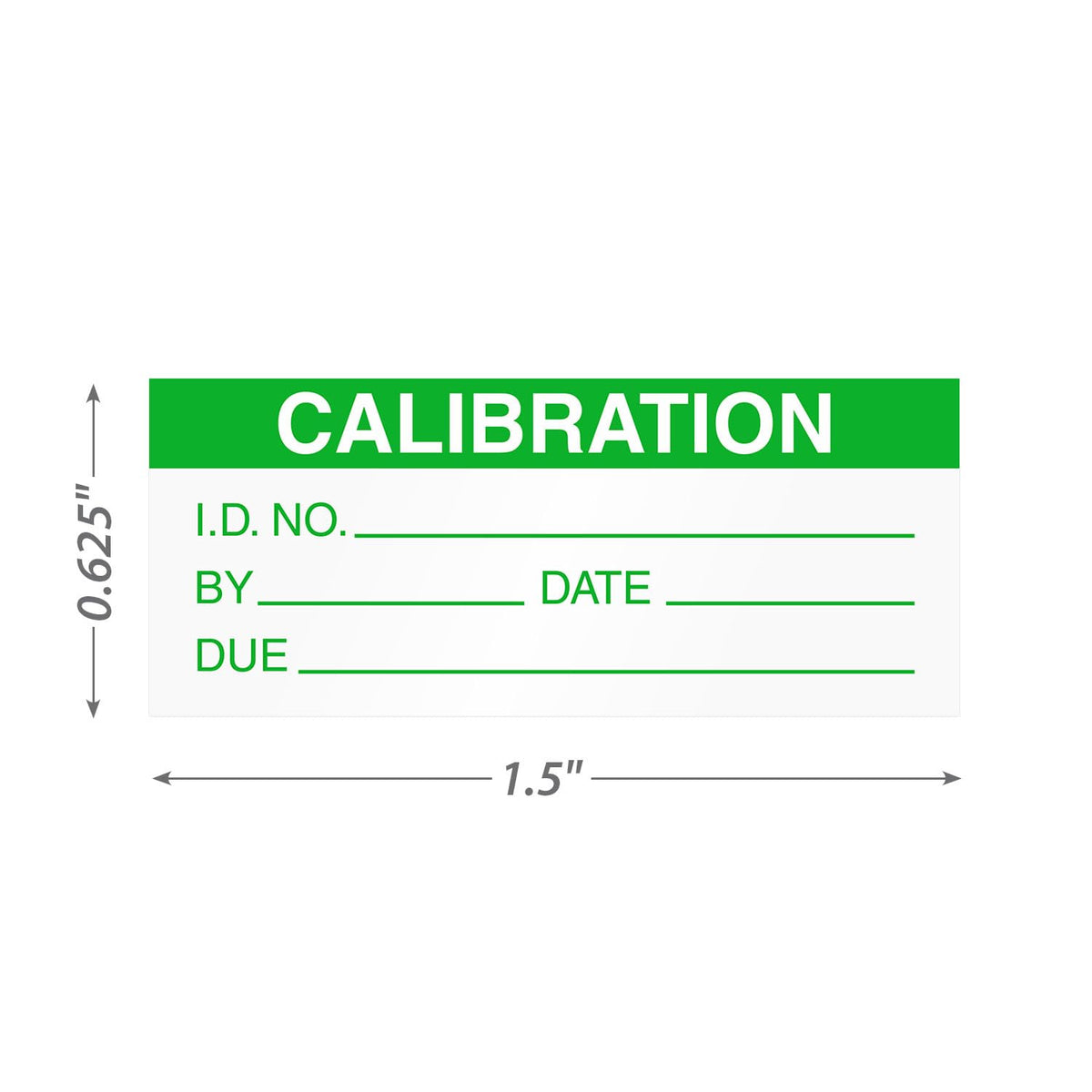 SmartSign Calibration Labels | 140 Labels/Pack, 0.625" x 1.5" Write-On Vinyl Stickers, Made in USA Write-on Vinyl Labels