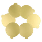 100 Pcs Gold Paper Cake Boards Mousse Cupcake Dessert Display Trays 3.54 Inch Round for Pastries Wedding Birthday Party