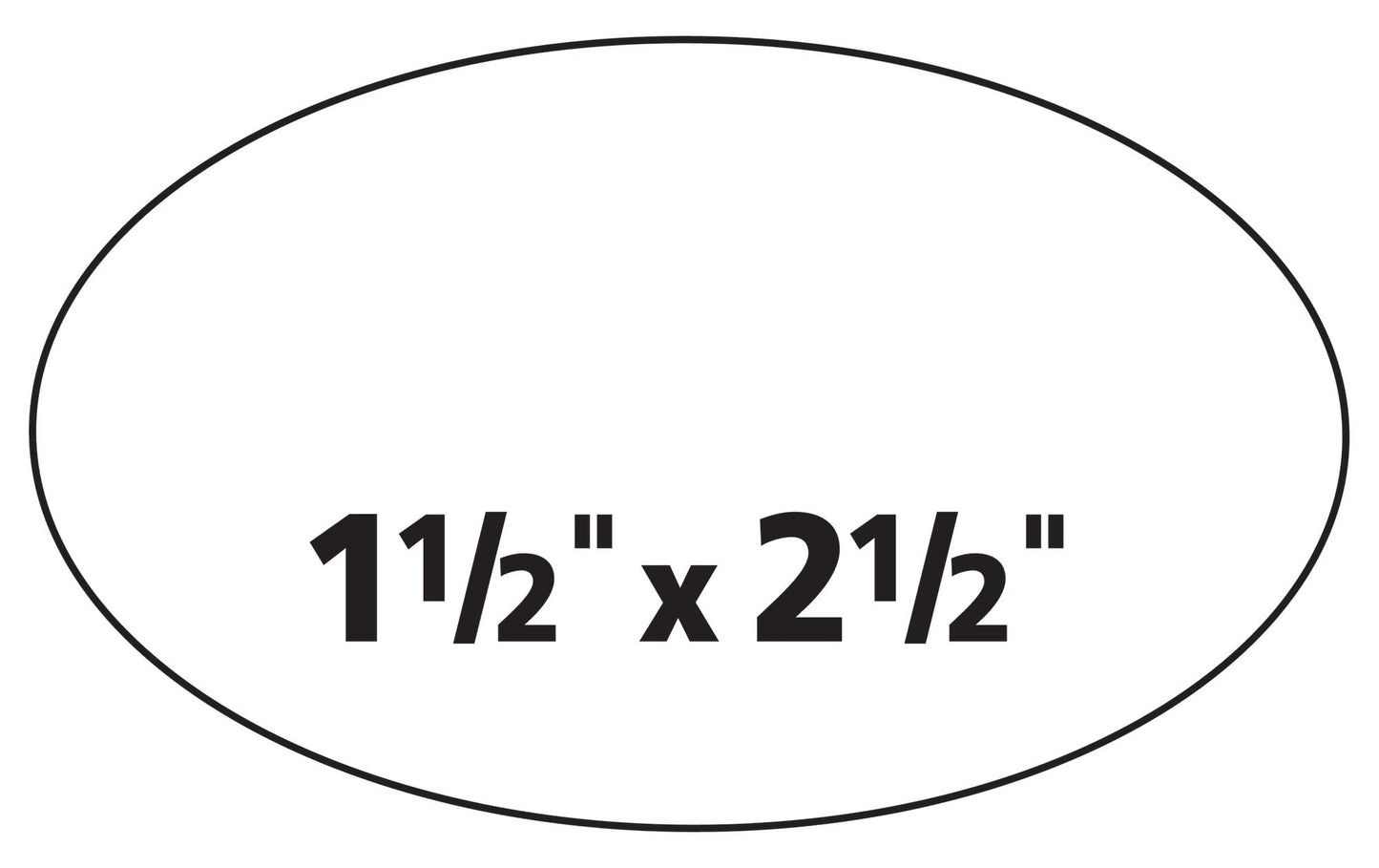 Avery Easy Peel Oval ID Labels, Sure Feed, Print to Edge, Perm Adhesive, 1.5" x 2.5", 270 Ct (6583)