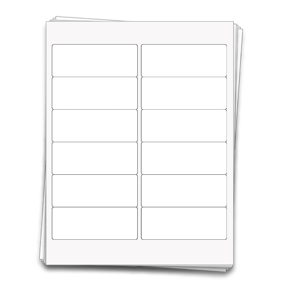 120 Printable Small Bottle Labels for 2 oz. and 4 oz. Bottles, 4 x 1.5 inches 120 Labels White Vinyl Waterproof (Inkjet only)