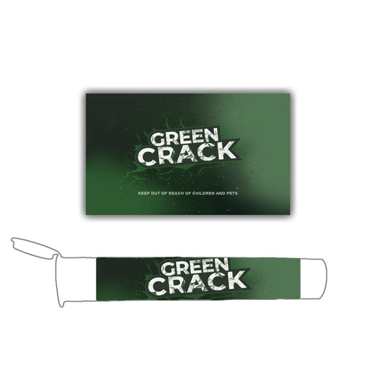 100pcs Adhensive Labels Paper Stickers for 116mm Pre-roll Tubes 6 * 10CM (Green-Sticker, 6 * 10cm) 6*10cm Green-sticker