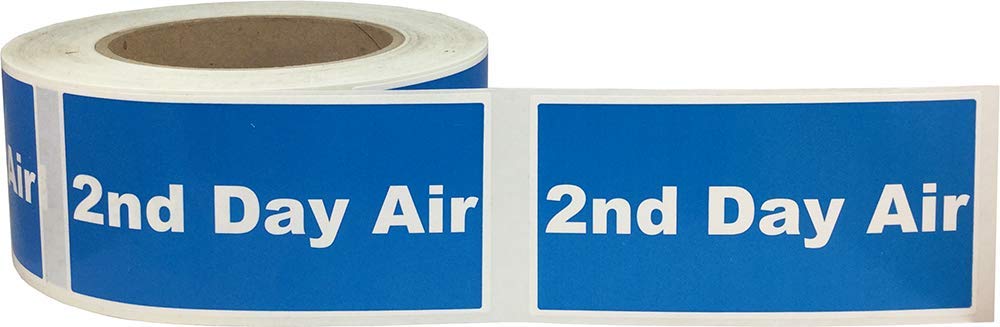 Second Day Air 2 x 4 Inch Labels 500 Total Stickers on a Roll