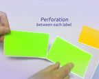 NextDayLabels 500 Rectangle Stickers, Color Coding Labels Roll, (3" x 5") Fluorescent Green