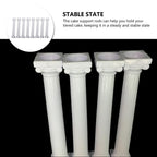 Abaodam 8Pcs Roman Column Cake Pillars Mini Roman Pillar Greek Columns