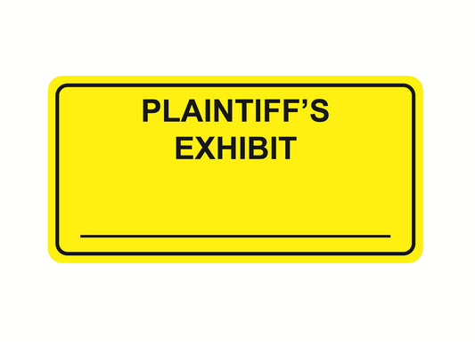 Plaintiff Exhibit Stickers,1x2inch 500pcs Legal Plaintiff Exhibit Stickers for Office Documents