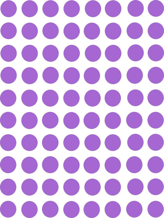 Blackdreams® 1800Pcs 12Mm (0.5 Inch) Dots Sticker Round Circle Blank Labels Self Adhesive (Purple)